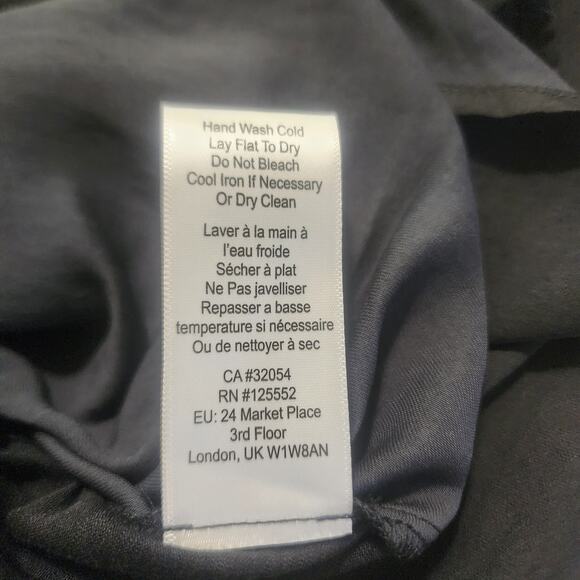 NWT Anthropologie Dolan Contessa Top West Coast Black Chic Sleek Corpcore Office - Picture 5 of 10